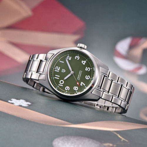 Годинник чоловічий Pagani Design PD-1717 Silver-Green-3